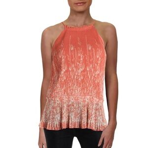 Joie Jeneca printed sleeveless halter blouse
